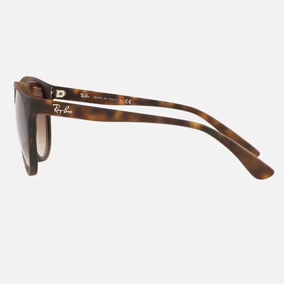 Men's Ray-Ban Brad Aviator Sunglasses 4170 865/13 Matte Havana Brown Gradient - Picture 3 of 13